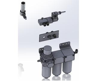 Система адаптації повітряного повітря для компресора високого тиску (Camozzi, Італія)