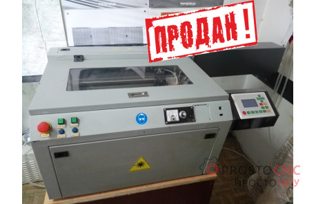 БУ лазерный станок (гравер) с рабочим полем 40х30 см и трубкой 80 Вт